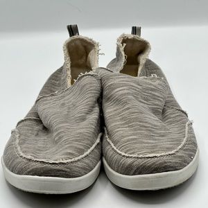 Vionic Beach slip on canvas shoes women’s size 11, Malibu heathered gray neutral